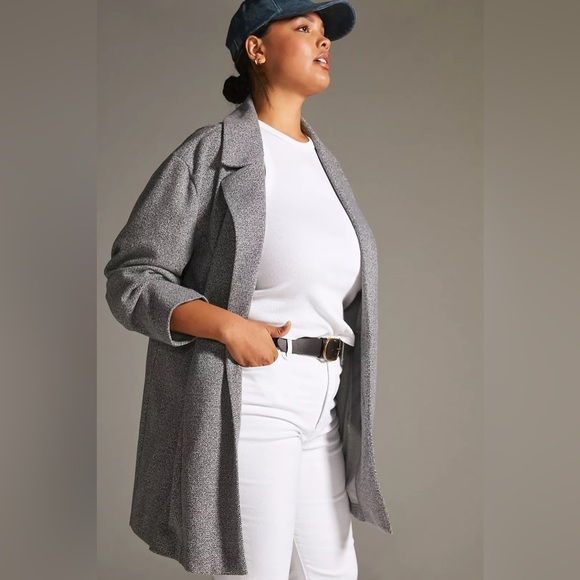 Avec Les Filles Longline Knit Blazer - Picture 1 of 14